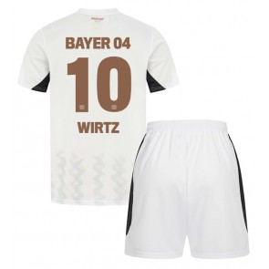 Bayer Leverkusen Florian Wirtz #10 Gostujuci Dres za Dječji 2024-25 Kratak Rukavima (+ kratke hlače)